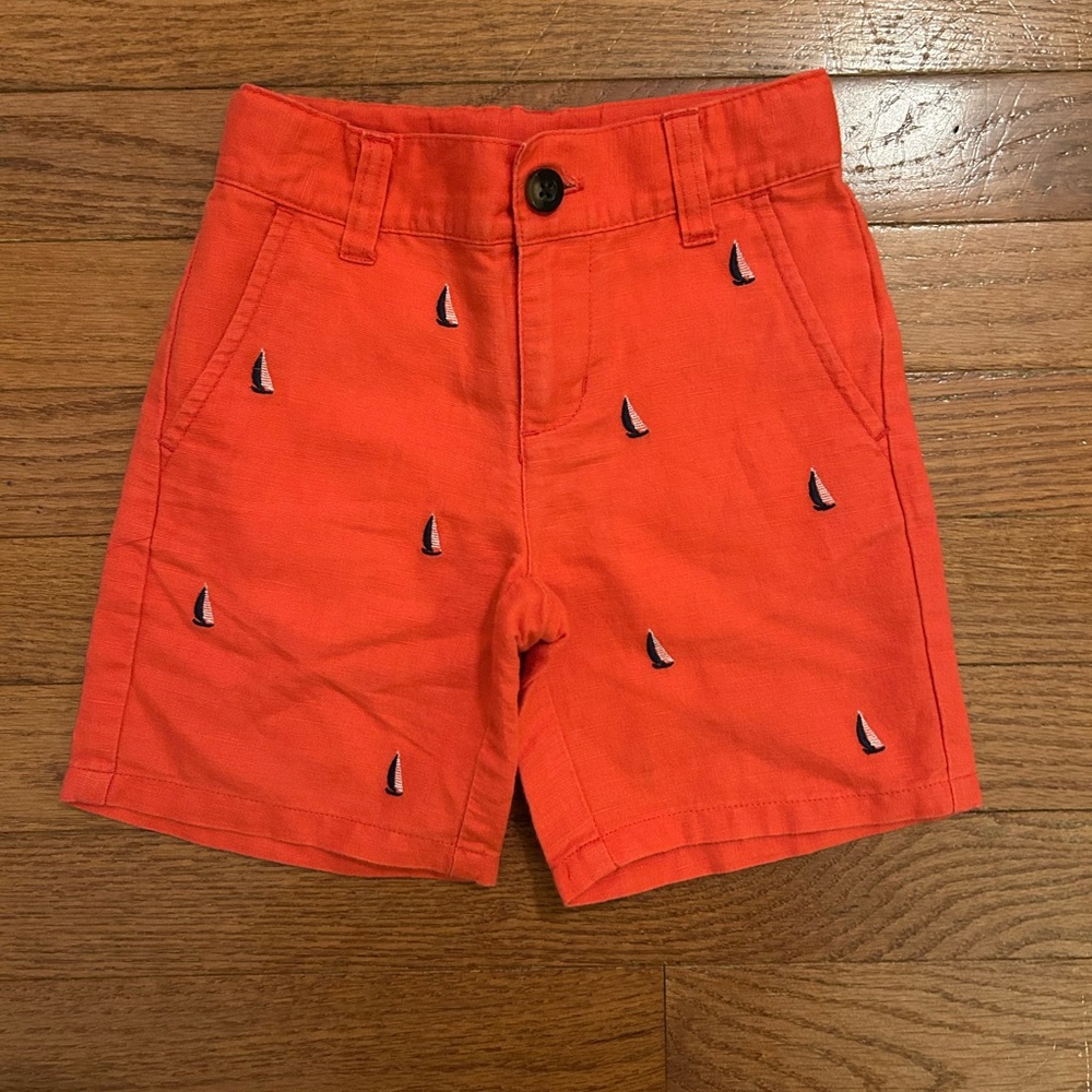 Janie and Jack Sea Ridge Sailboat Shorts